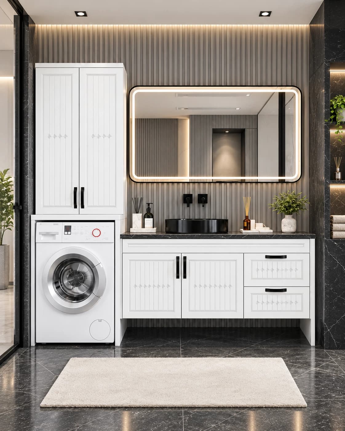 Lüks Banyo Çamaşır Alanı — 01 Kapak