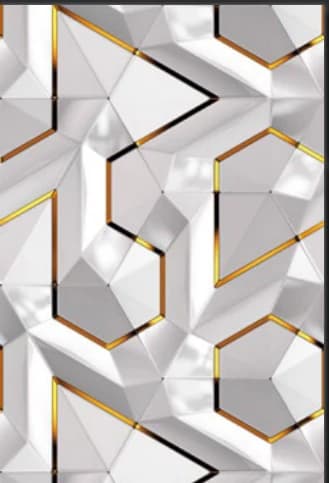DAMLA 3D Beyaz Altın Panel dekoratif yüzey
