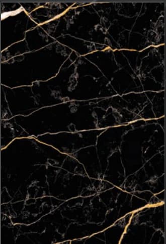DAMLA 3D Gold Black Marble dekoratif yüzey