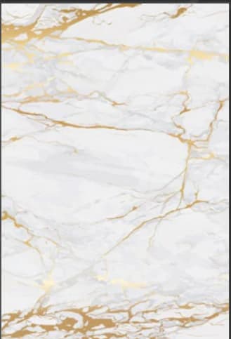 DAMLA 3D Gold White Marble dekoratif yüzey