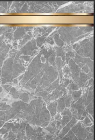 DAMLA 3D Grey Mermerit Gold dekoratif yüzey
