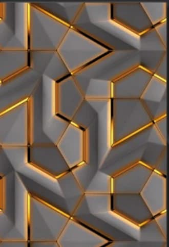 DAMLA 3D Gri Altın Panel dekoratif yüzey