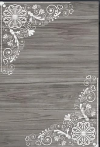 DAMLA 3D Gri Hare Country Hasır dekoratif yüzey