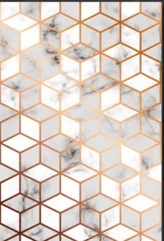 DAMLA 3D KüpAltın Geometri dekoratif yüzey